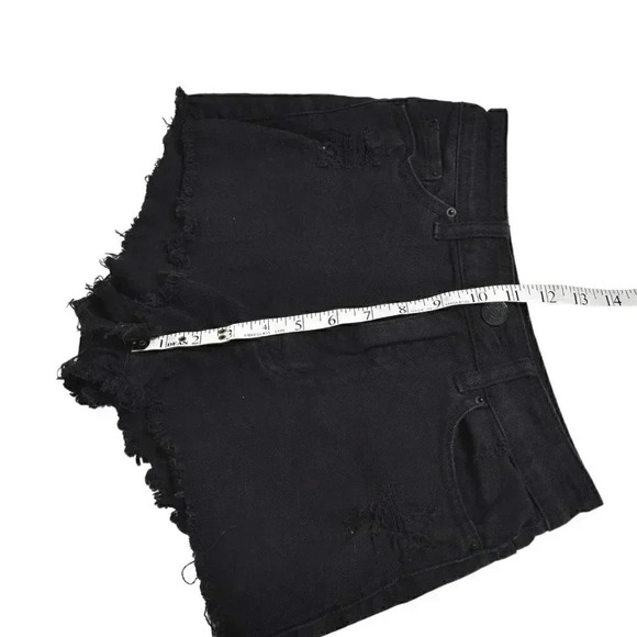 Urban Outfitters BDG Jean Shorts High Rise Cheeky Fray Distressed Size 27 - Picture 10 of 11
